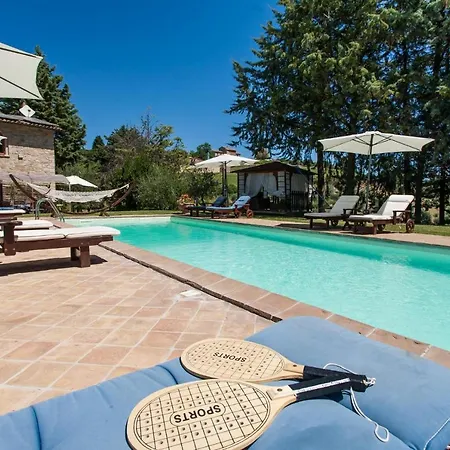 Casolare Perugia, Close To Gubbio And Assisi, With Panoramic Pool